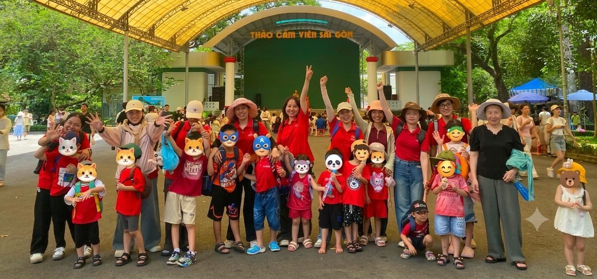 Chuyến ngoại khóa của trung tâm tại Thảo Cầm Viên Sài Gòn